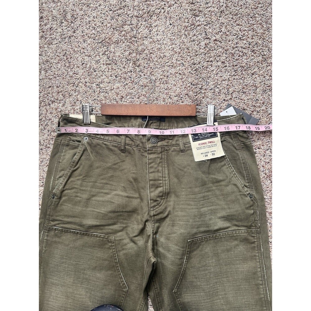NWT Abercrombie & fitch iconic twill 100%cotton RELAXED taper size 34 - Picture 5 of 9